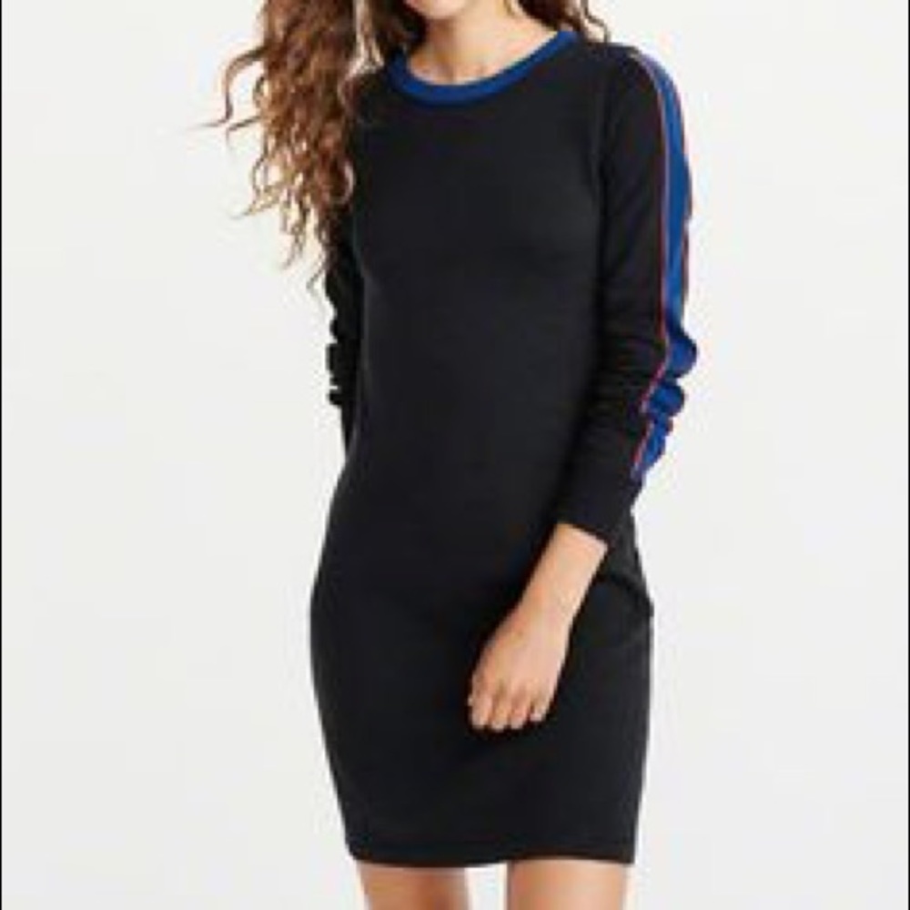 Abercrombie side stripe sweater dress